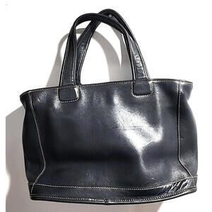 Vintage COACH 9303 Bleeker Black Leather Hand Bag Tote